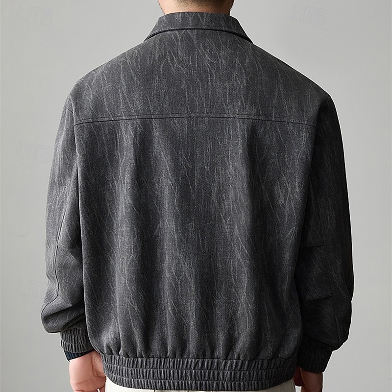Homme Veste Légère Veste Décontractée Quotidien Extérieur Avec Poches Printemps Automne Uni Streetwear Élégant Col Rabattu Régulier Violet Vert Gris foncé Veste de 2026 ? $53.99 –P6