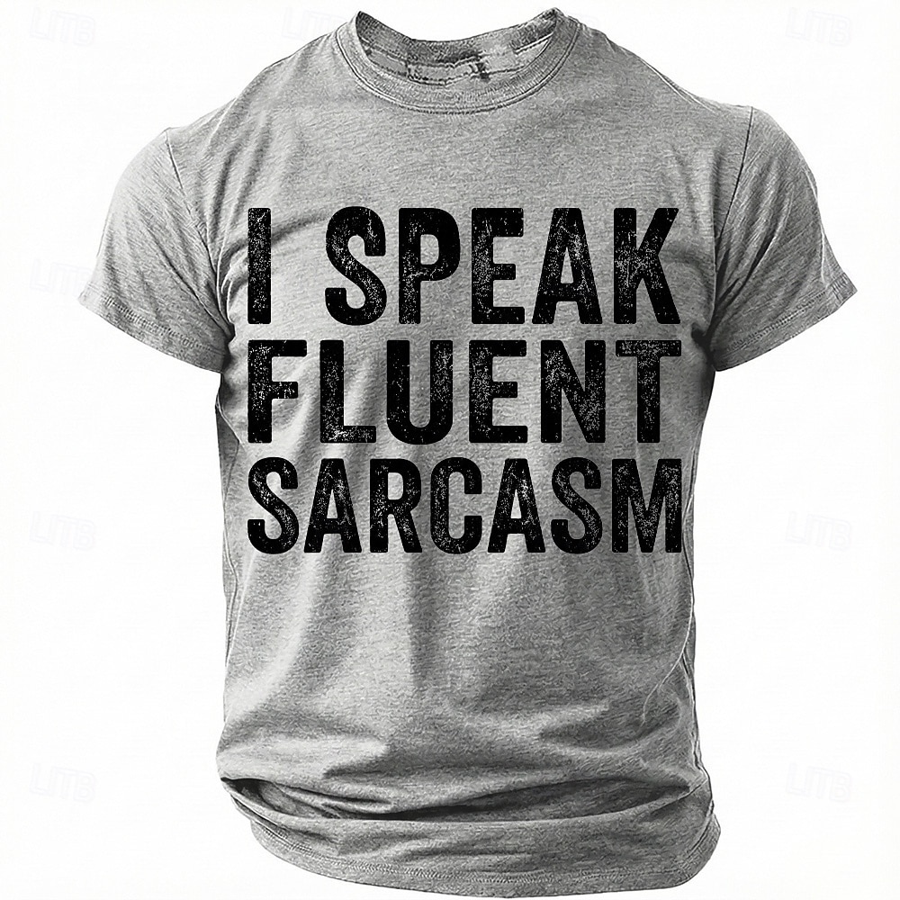 T-shirt Humoristique 'I Speak Fluent Sarcasm' - Marque TrueCityLife - Neuf Sans étiquettes