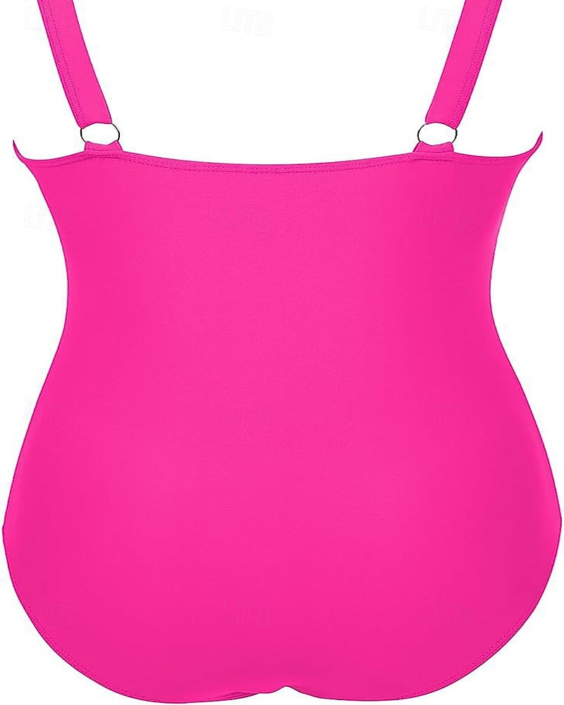 Γυναικεία Μαγιό Ενα κομμάτι Μπικίνι Σορτσάκια Μαγιό Δίχτυ Εξώπλατο Διακοπές Ρούχα παραλίας Συμπαγές Χρώμα Λαιμόκοψη V Αμάνικο Μαγιό 2026 - $8.49 –P12