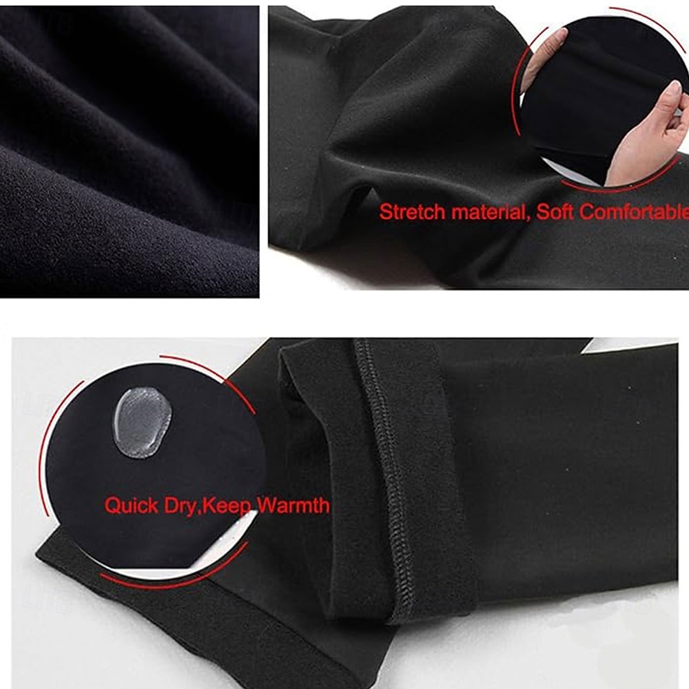 Figure Skating Pants Women's Girls' Ice Skating Bottoms Black Stretchy Training Competition Skating Wear Thermal Warm Crystal / Rhinestone Ice Skating Figure Skating 2026 - $89.99 –P2