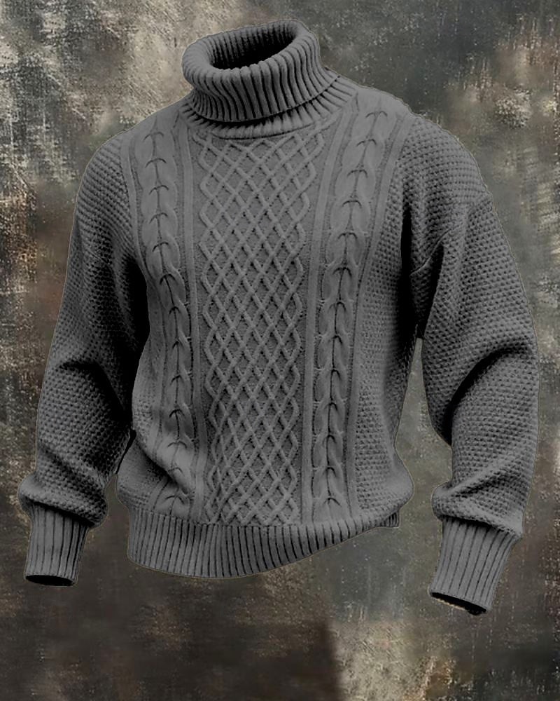 Homme Pull Pull Tricoté Côtelé Tricoter Hauts Réguliers Tricoté Uni Col roulé Mode Streetwear Occasionnel Tenue quotidienne Vêtement Tenue Automne Hiver Noir Marine foncé M L XL de 2026 ? $45.99 –P5