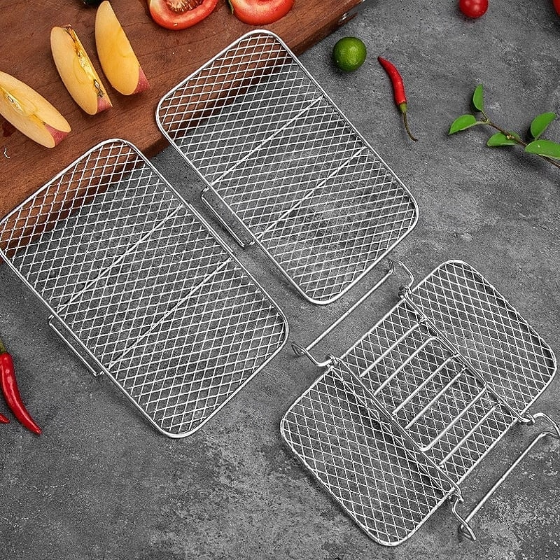 Grelha desidratadora multicamadas em aço inoxidável, acessórios para fritadeira a ar de 3 níveis, grelha removível para secagem e cozimento a vapor, ideal para assar e cozinhar em fritadeira a ar e de 2026 por $21.99 –P11