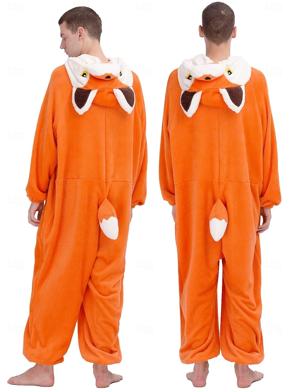 Pijamale Kigurumi Costum de grup Costumul Onesie Animal vulpe rosie Cald Confortabil Capișon Lână  Adulți Bărbați Pentru femei Unisex Halloween Carnaval Petrecere Performanță homewear Îmbrăcați-vă 2026 - $41.99 –P2