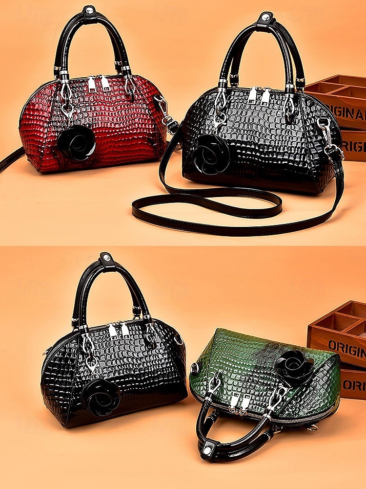 Женская сумка из искусственной кожи с рисунком крокодила, несколько цветов и вариантов ношения, модная и универсальная для повседневного использования. 2026 - $34.99 –P7