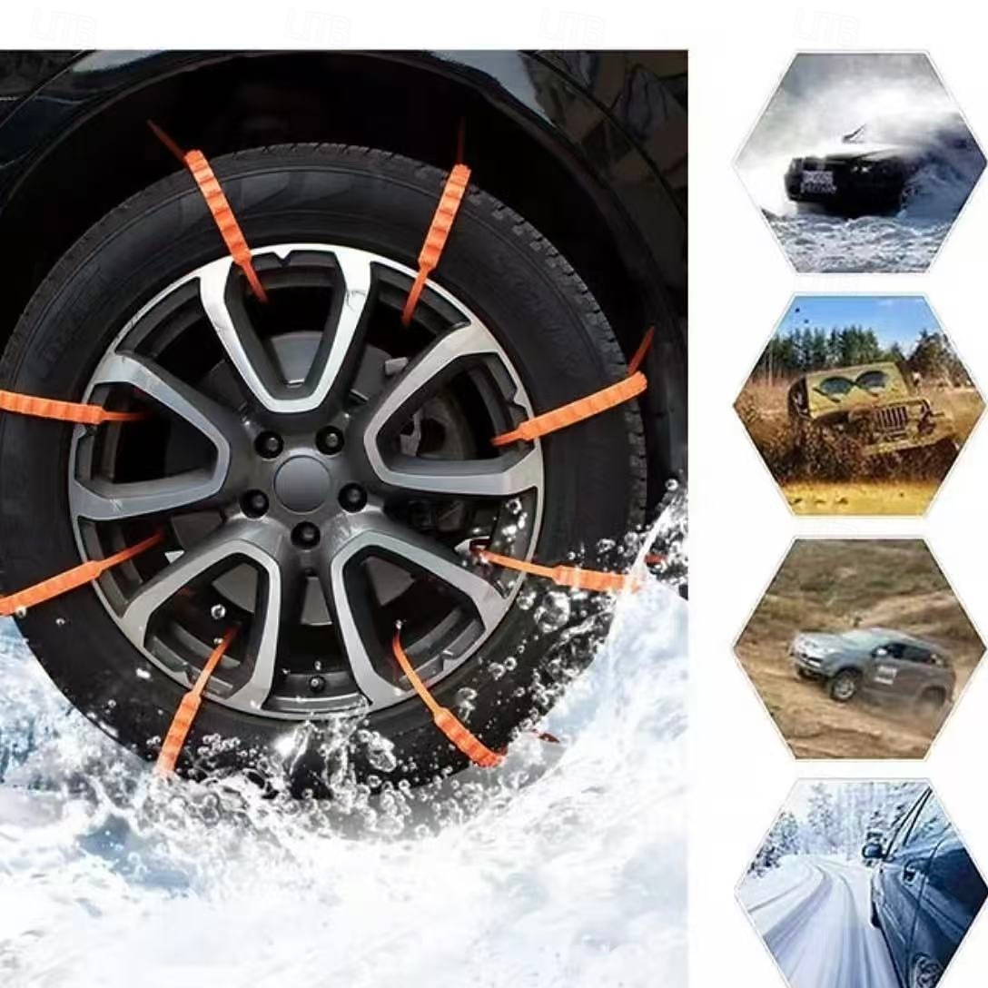 10/20/30pcs Universal Reusable Non-Slip Polyethylene Tire Chains – Universal Anti-Skid Snow Tire Traction Chains for Cars, SUVs & Trucks, Easy Installation, Durable Emergency Winter Driving Aid 2026 - $13.99 –P3
