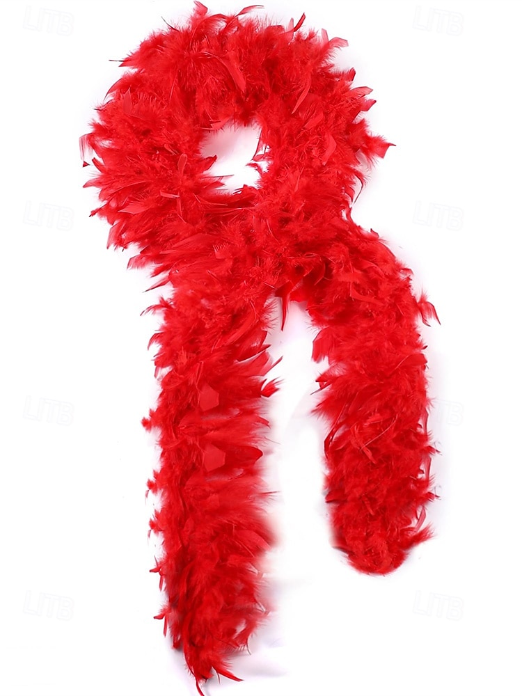 2026年 女性用マルディグラ羽毛ボア、複数の色、柔らかく軽量、カーニバルや仮面舞踏会に最適  コレクション – $14.99 –P10