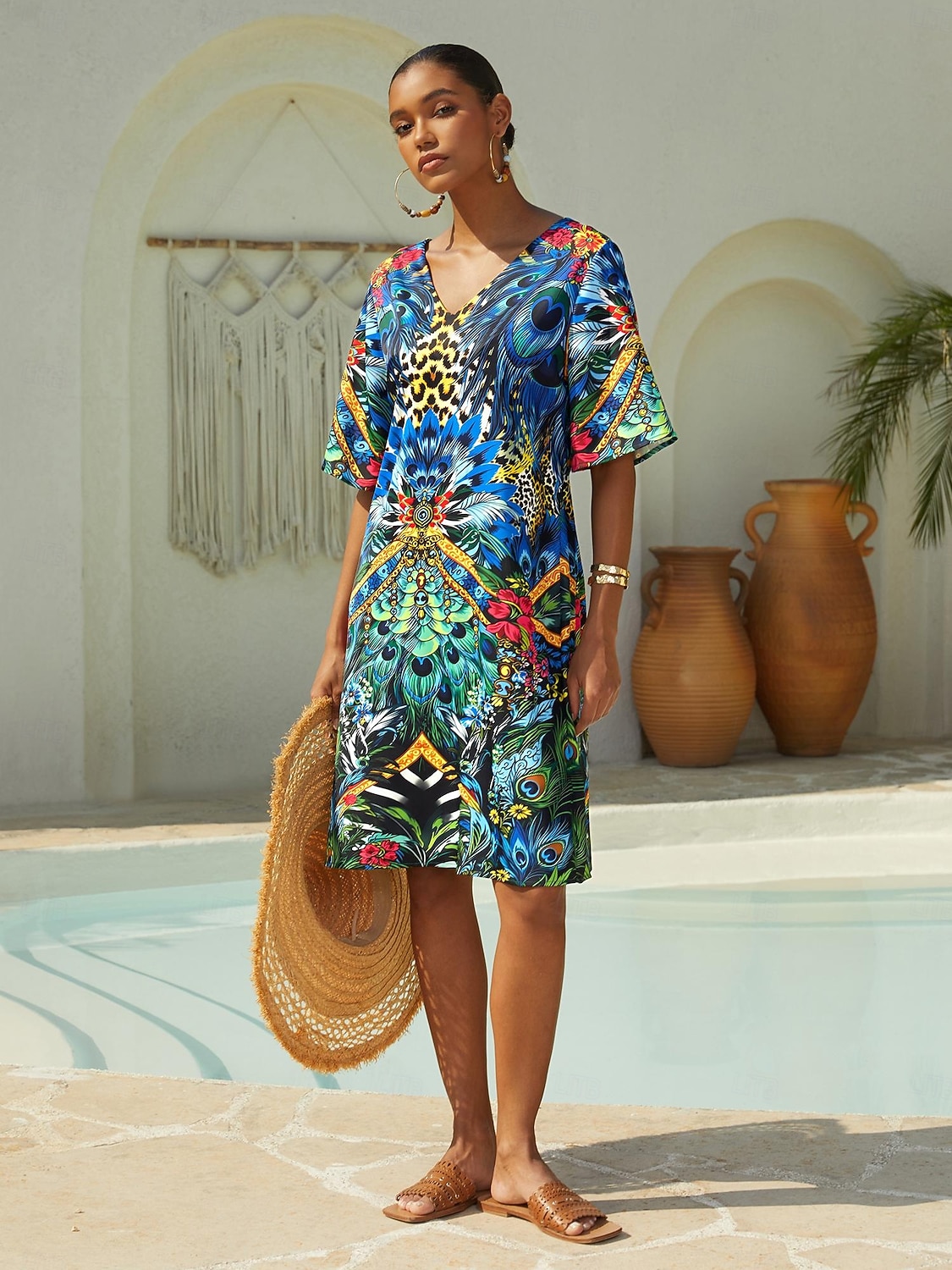 robe mini en satin soyeux style jungle sauvage de 2026 ? $79.99 –P4