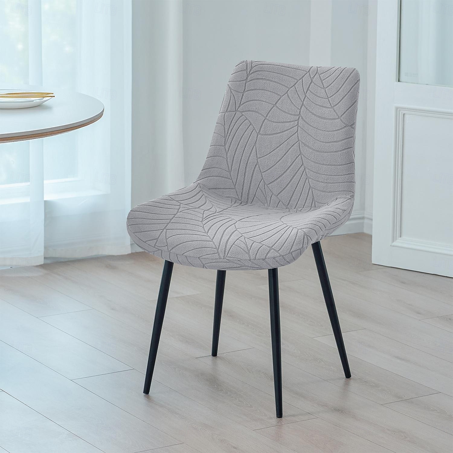 jacquard-ruokailutuolin päällinen, 1 kpl joustava pestävä kangaspäällinen kotikeittiöön, hotellijuhliin 2026 - $15.49 –P10