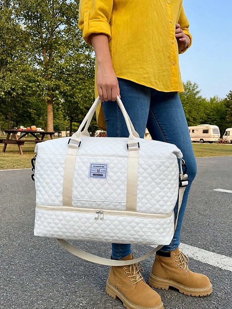 Σετ γυναικείων τσαντών duffel από πολυεστέρα, πολλά χρώματα, κομψό σχέδιο, ιδανικό για ταξίδια το Σαββατοκύριακο και γυμναστήριο 2026 - $34.99 –P3