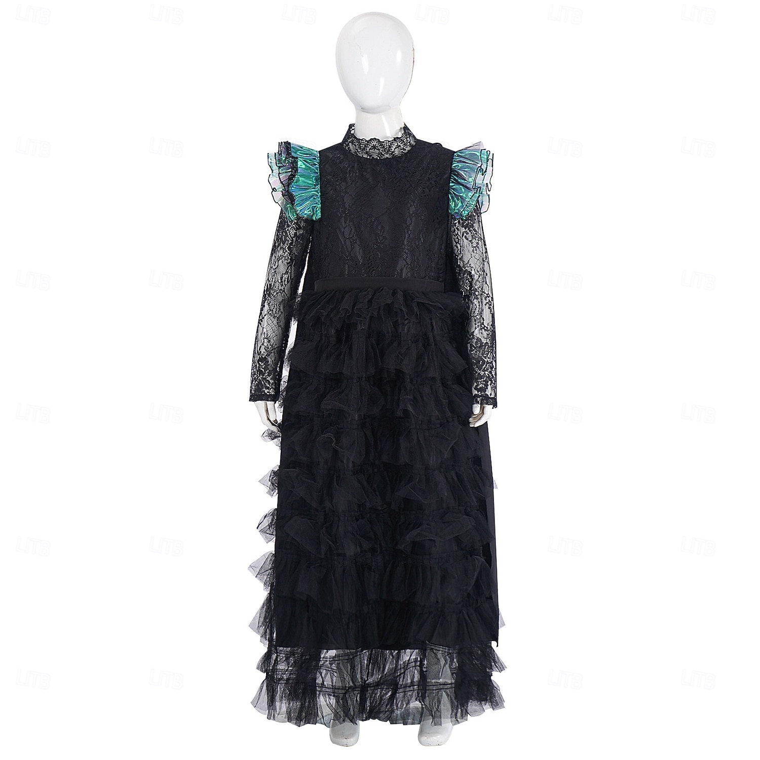 Czarownica Wróżka Elfaba Sukienka Tiulowe Sukienki Kostium Cosplay z filmu Film Noc Walpurgii Cosplay for Damskie Dla dziewczynek Doroślu Halloween Karnawał Spektakl Comic Con Anime Expo 2026 - $54.99 –P2