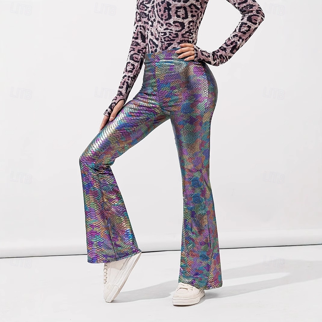 דִיסקוֹ שנות ה-80 מִכְנָסַיִים דיסקו תחפושות בגדי ריקוד נשים תחפושת קרנבל נשף מסכות מארדי גרא יום יומי\קז'ואל מצעד הגאווה חודש הגאווה מבוגרים מכנסיים 2026 - $54.99 –P10