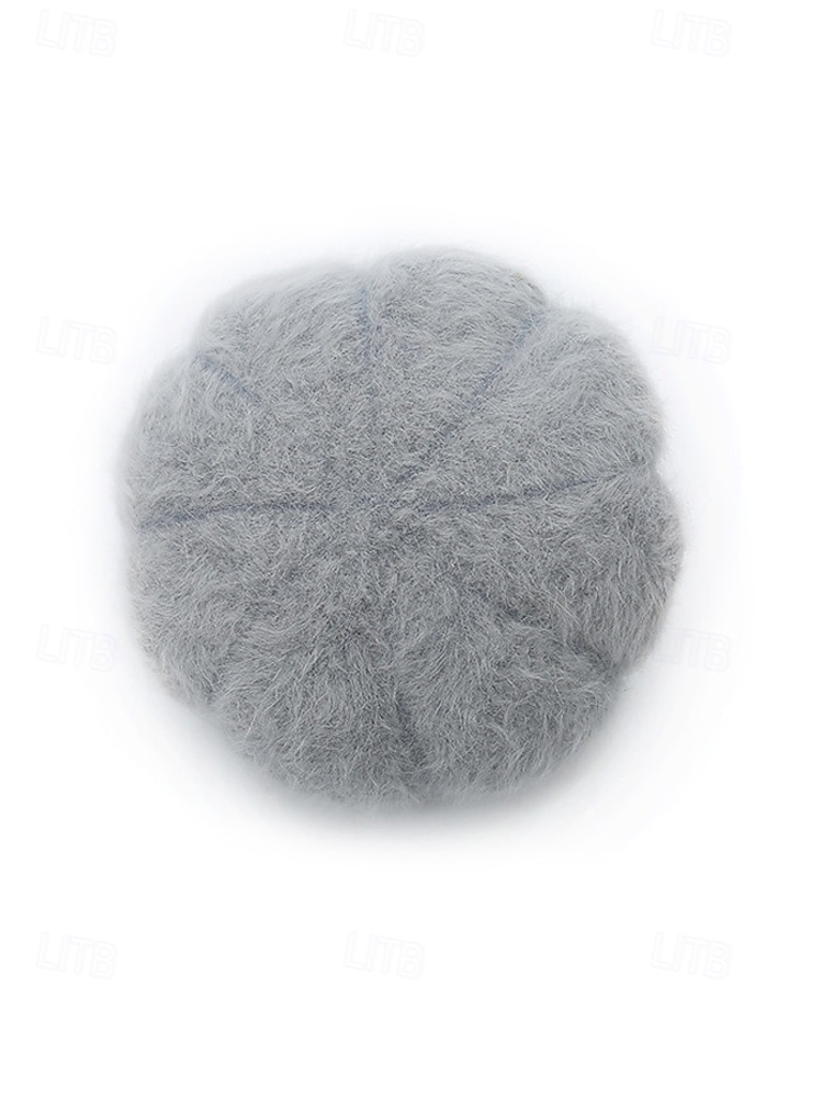 Dámská polyesterová čepice z umělé kožešiny, zdobená perlami, dostupná v několika barvách, ideální pro zimní outfity 2026 - $11.99 –P9