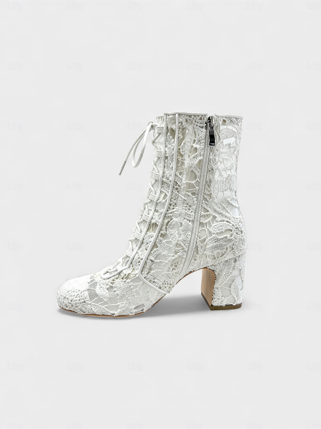 Women's Mardi Gras Pink Lace-Up Festival Ankle Boots – Stylish Chunky Heels for Carnivals, Parades and Celebrations 2026 - $109.99 –P9
