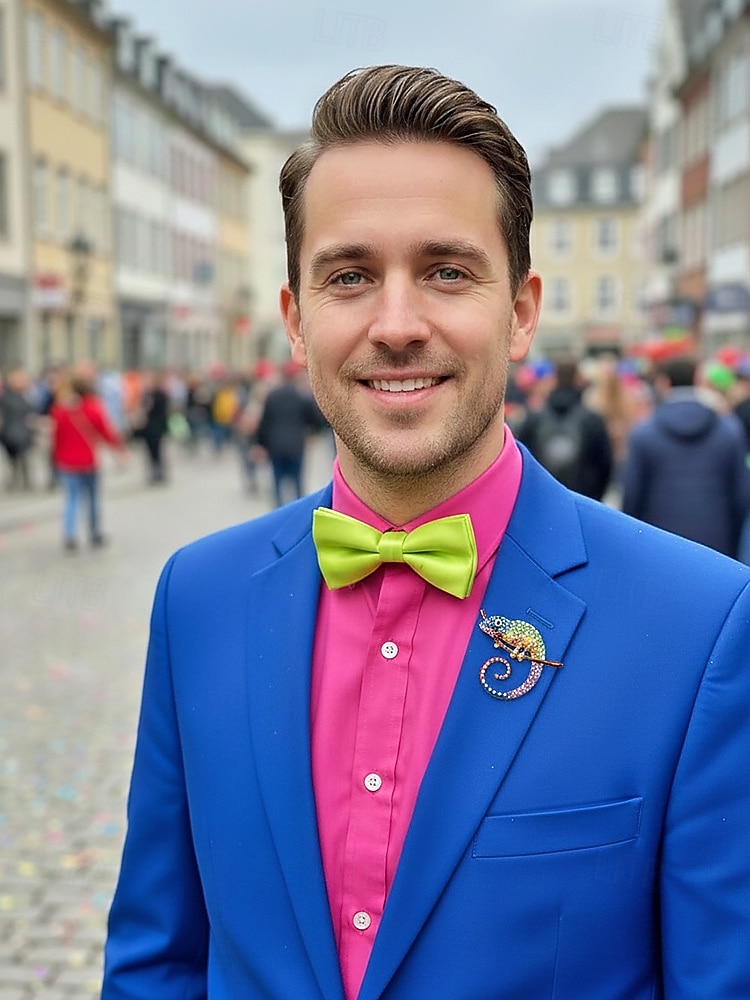 Spilla in lega per uomo Chameleon disponibile in più colori perfetta per il carnevale e balli in maschera accessorio divertente e alla moda del 2026 a $11.99 –P4