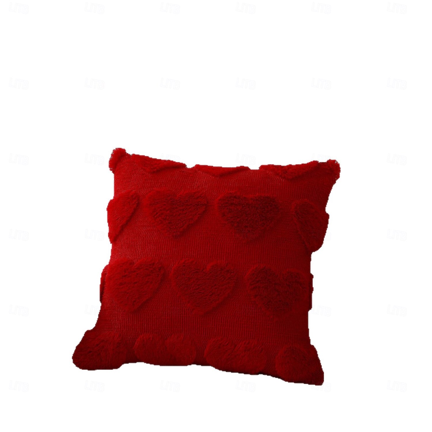 Poszewka na poduszkę w kształcie serca z nadrukiem 2D na sofę i łóżko, miękka poduszka dekoracyjna do salonu, sypialni, wystroju domu 2026 - $8.99 –P3