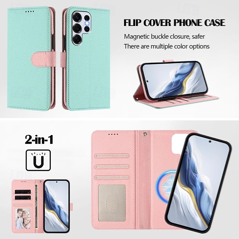 2026年 電話 ケース 用途 サムスンのギャラクシー S26 ウルトラプラス S25 Ultra Plus S24 Ultra Plus S23 Ultra Plus S24 FE S22 プラス ウルトラ S23 FE ウォレットカードケース スタンド付き ワイヤレス充電をサポート リストストラップ付き レトロ風 PUレザー  コレクション – $20.99 –P11