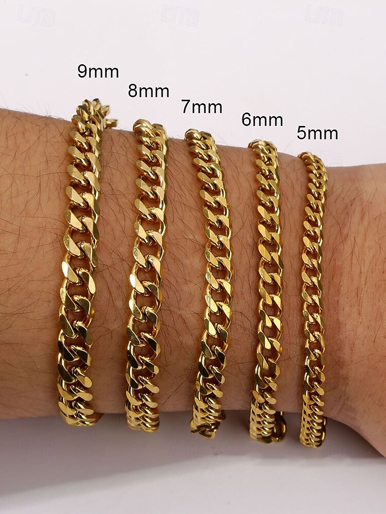 Pánský náramek z nerezové oceli – různé velikosti a barvy, stylový a odolný pro každodenní nošení 2026 - $7.99 –P5