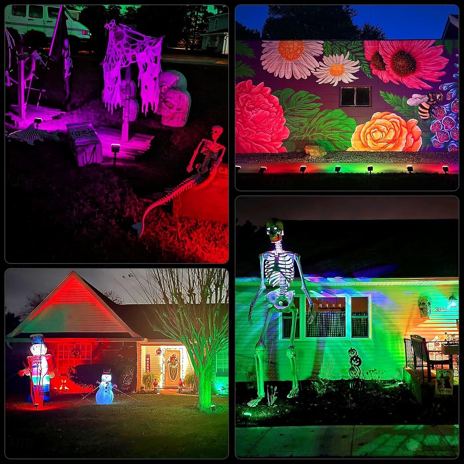 Solar Color Changing Spot Lights Outdoor, Waterproof Solar Lights, Multicolor RGB Landscape Spotlight for Garden Yard Driveway Lawn Patio Pathway Christmas Decorations 2026 - $50.22 –P8