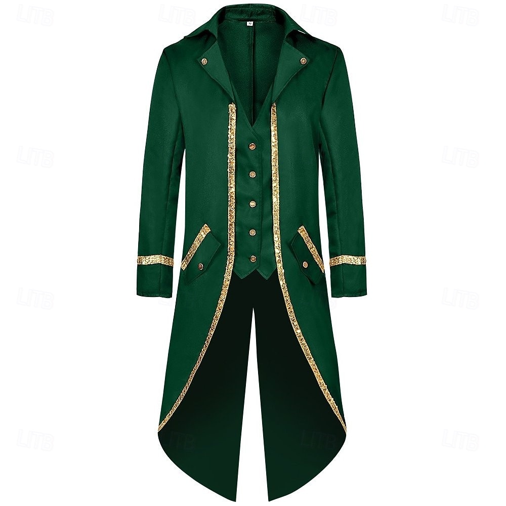 Retrò Vintage Rococò Medievale Cappotto Smoking Frac Costume Per uomo Reale Halloween Carnevale Feste LARP Fiera Rinascimentale Adulti Cappotto Tutte le stagioni del 2026 a $47.99 –P1