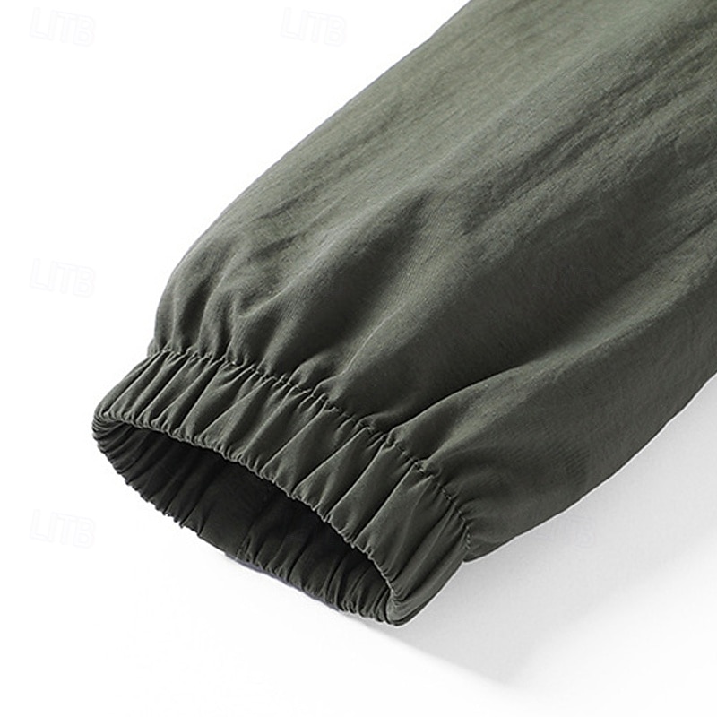 Per uomo Giacca Leggera Giacca Casual Casuale Quotidiano Sport Tasca Primavera Autunno Semplice Streetwear Elegante Collo alla coreana Regolare Nero Blu marino Cachi Verde militare Grigio scuro Giacca del 2026 a $34.99 –P10