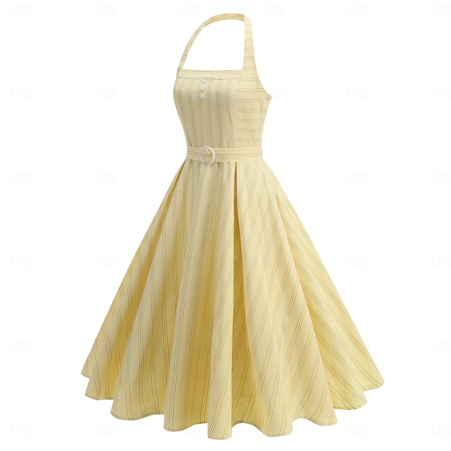 1950s Retro Vintage Midi Swing Dress Flare Dress Sleeveless Striped Fit & Flare Fancy Dress Women's Carnival Valentine's Day Casual Homecoming Retro Theme Party Adults' Dress Spring & Summer 2026 - $53.99 –P3