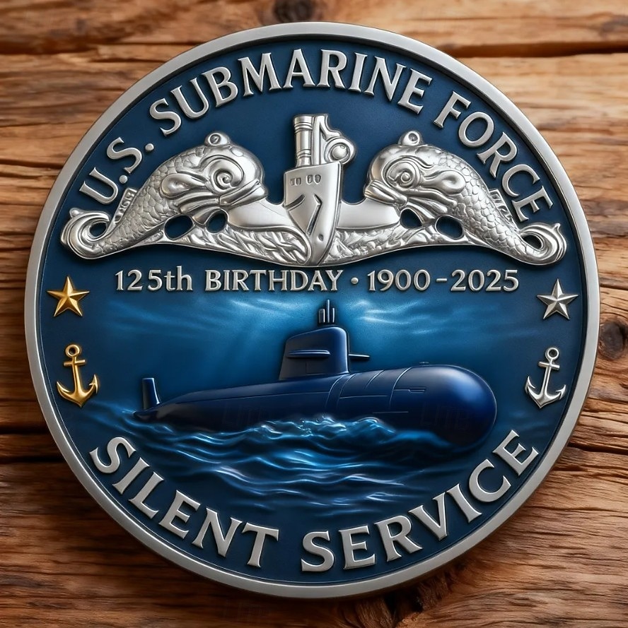 monedă comemorativă aniversară de 125 de ani a forței submarine americane, omagiu de colecție adus submarinarilor marinei americane, monedă cu provocare militară, suvenir memorial pentru veterani 2026 - $19.99 –P1