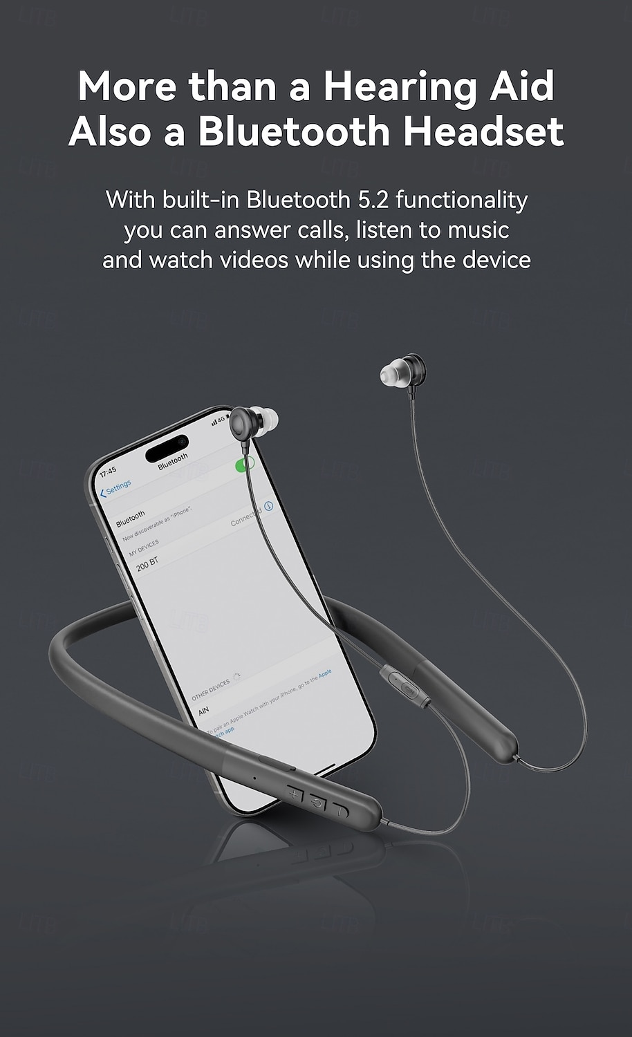 Rechargeable Neckband Hearing Aid Suitable For Seniors And Adults - Hearing Aid Amplifier 80-hour Operating Time Anti-loss Design Clear Audio 2026 - $65.99 –P4