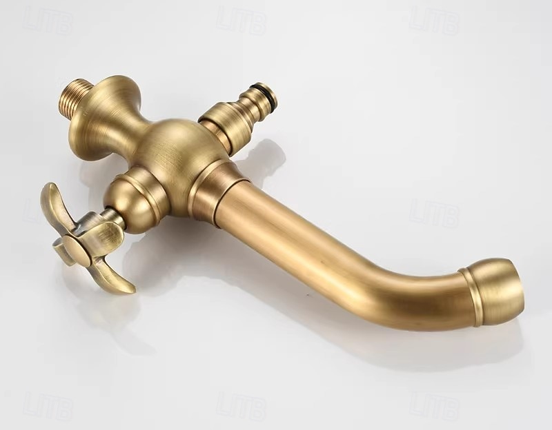 Ванная раковина кран - Вращающийся Хром Монтаж на стену Одной ручкой одно отверстиеBath Taps 2026 - $161.99 –P7