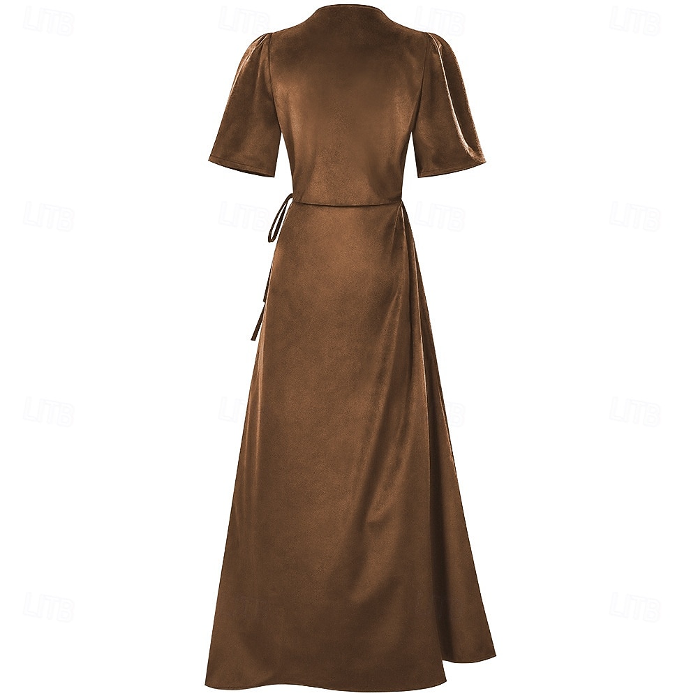 Anni Ruggenti Anni 1920 Lunghezza al pavimento Vestito Lunghe Il grande Gatsby Linea ad A Scollo a V Costume Per donna Natale Carnevale Feste Formale Cocktail party Adulti Vestito Inverno del 2026 a $38.99 –P11