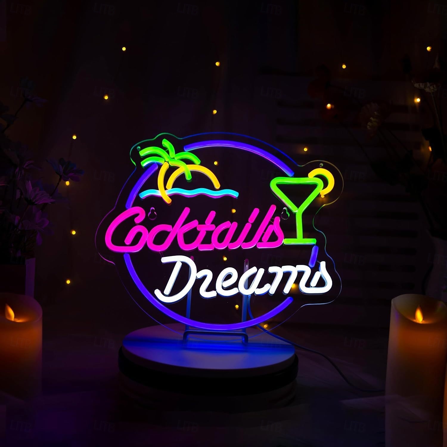 bar papegaai kokosboom cocktail led neon lichtreclame dimbaar usb voeding voor wanddecoratie hawaï zwembad tiki bar feest binnen slaapkamer woonkamer eetkamer mancave decoratie cadeau 2026 - $35.99 –P9