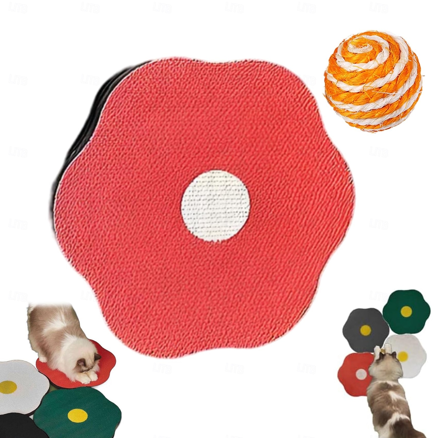 Когтеточка для кошек, настенный скребок из гофрированного картона с самоклеящейся поверхностью, устойчивой к царапинам; сменный коврик для кошек 2026 - $46.99 –P9