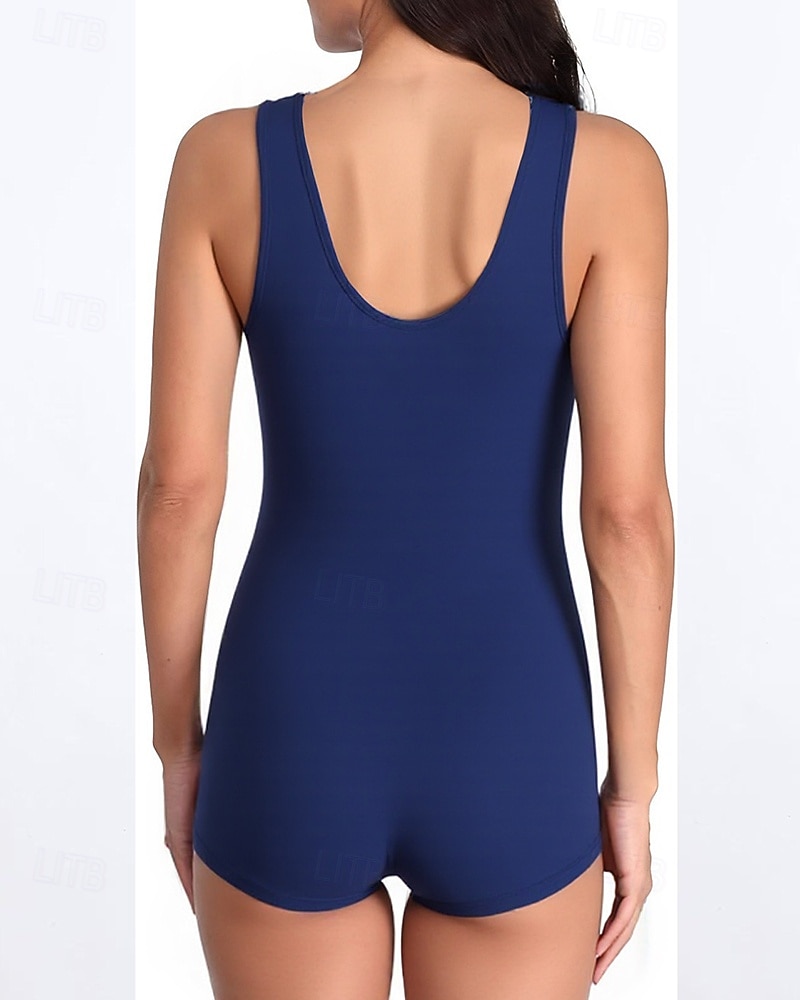 Mujer Camiseta Protección Solar Surf Traje de baño Trajes de baño Bloqueo de color Protección UV Elástico Sin Mangas Bañadores Surf Playa Vocación Verano 2026 - $18.99 –P7
