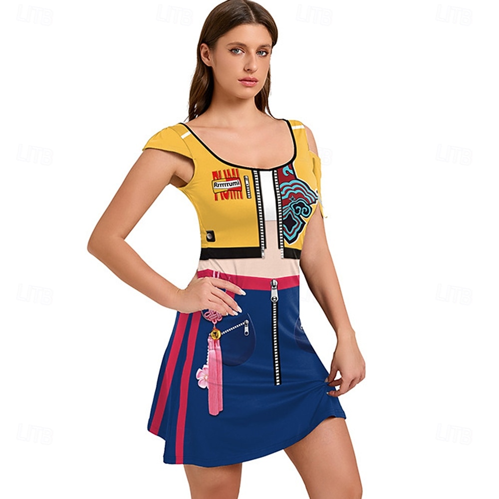 Inspirado em ídolos coreanos Estrela pop Ocasiões Especiais Fantasia fantasia Fantasia de Carnaval Ídolo Virtual for Mulheres Adulto Dia Das Bruxas Carnaval Espetáculo Comic Con Anime Expo de 2026 por $29.99 –P6