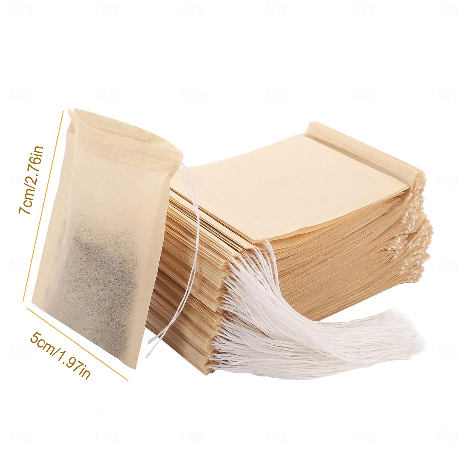 100 τεμάχια σακούλες φίλτρου τσαγιού μιας χρήσης για χαλαρό κορδόνι τσαγιού, κενή σακούλα για τσάι σε φύλλα με 100% αλεύκαντο χαρτί 2026 - $10.99 –P2