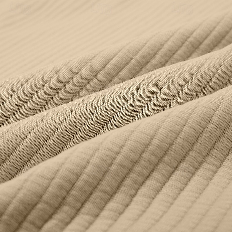 Voor heren Sweatshirt Stoppen Hoodie met knoopsluiting Geribbeld breisel Leger Groen Bordeaux Marineblauw Khaki Polo kraag Effen Lapwerk Kleurenblok Met Textuur Sport & Outdoor Casual Dagelijks 2026 - $28.99 –P8