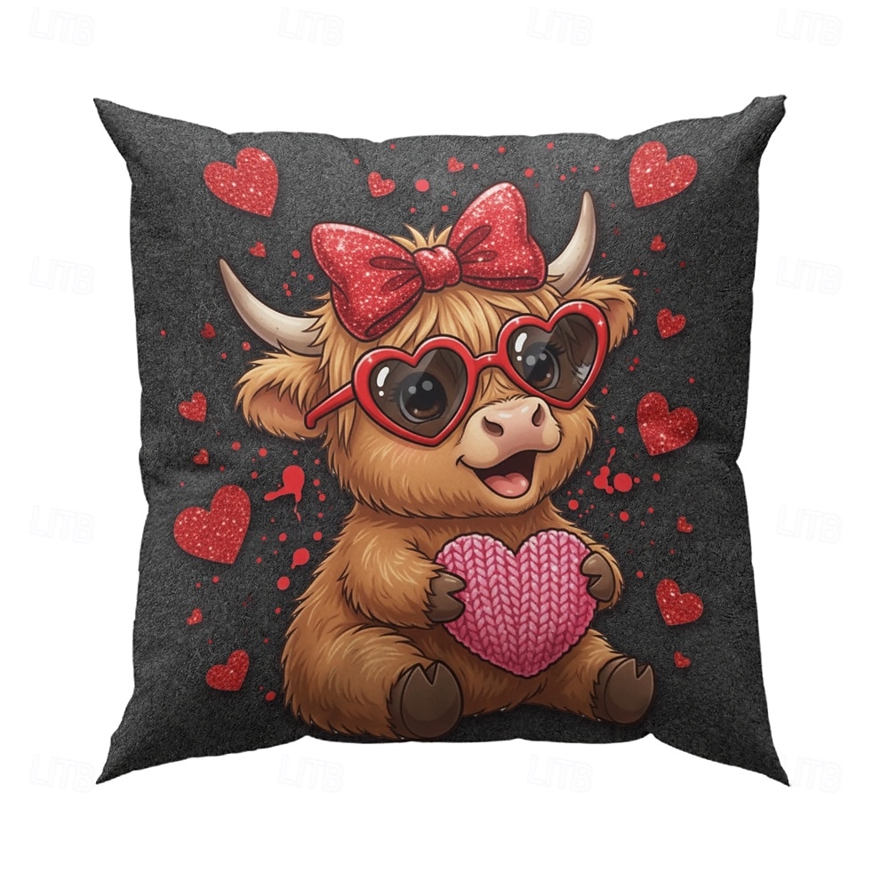 2026年 1 個 ベルベット 枕カバー, プリント シンプル カジュアル 方形 伝統的な クラシック  コレクション – $8.99 –P5