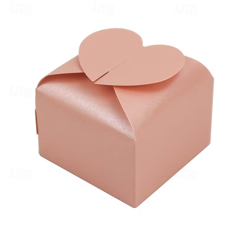 50pcs Valentine's Day Wedding Theme Candy Gift Box Party Favor Boxes  Heart Decoration Box  Decorative Bow Finish Christmas Halloween 2026 - $15.99 –P9