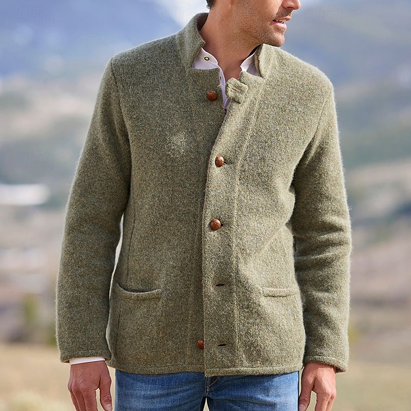 Ανδρικά Σακάκι Casual Jacket Καθημερινά ΕΞΩΤΕΡΙΚΟΥ ΧΩΡΟΥ Τσέπη Φθινόπωρο Φθινόπωρο & Χειμώνας Σκέτο Κομψό στυλ street Στυλάτο Όρθιος Γιακάς Κανονικό Πορτοκαλί Πράσινο του τριφυλλιού Σκούρο μπλε 2026 - $48.99 –P6