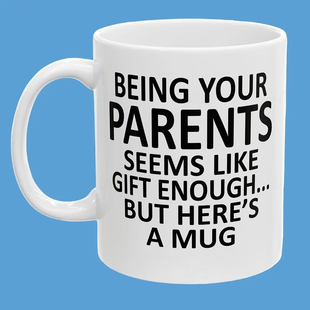 Att vara dina föräldrar 11oz rolig mugg semesterkaffekopp från föräldrar lustig julklapp familj födelsedag säsongsbetonad dryckesbehållare 2026 - $16.99 –P4