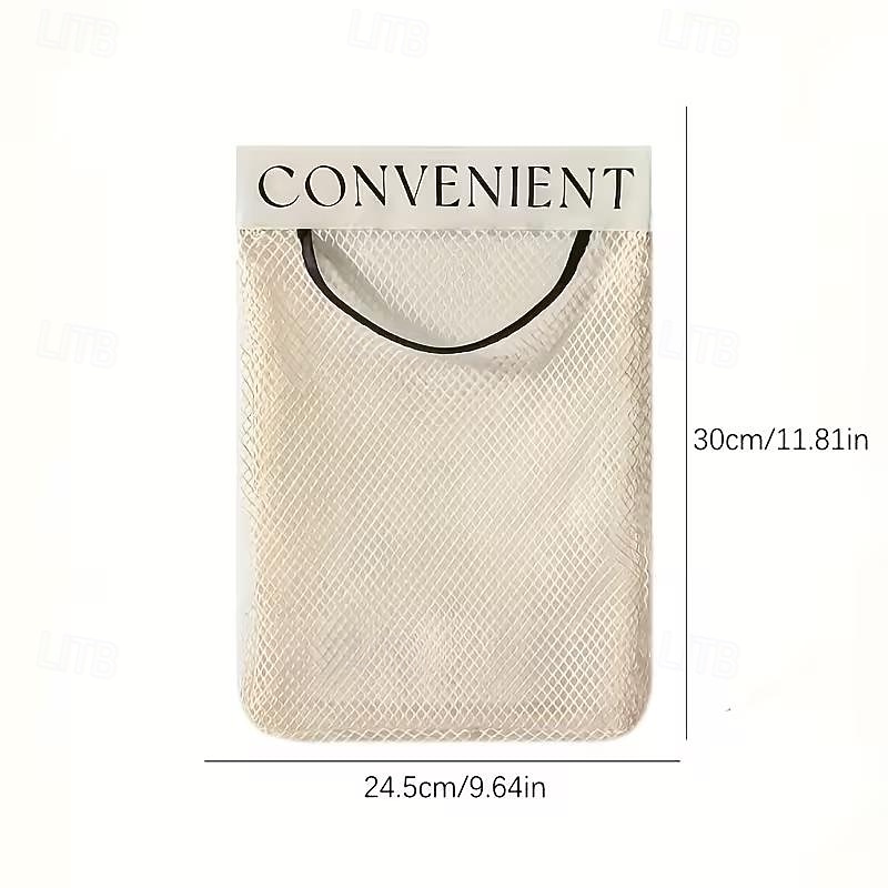 2pcs Large Capacity Mesh Storage Wall-mounted Multifunctional Storage Bag Suitable for Vegetables Fruits Groceries Underwear-Socks Storage Bag Reusable Kitchen Storage and Organizing Tool 2026 - $9.99 –P3