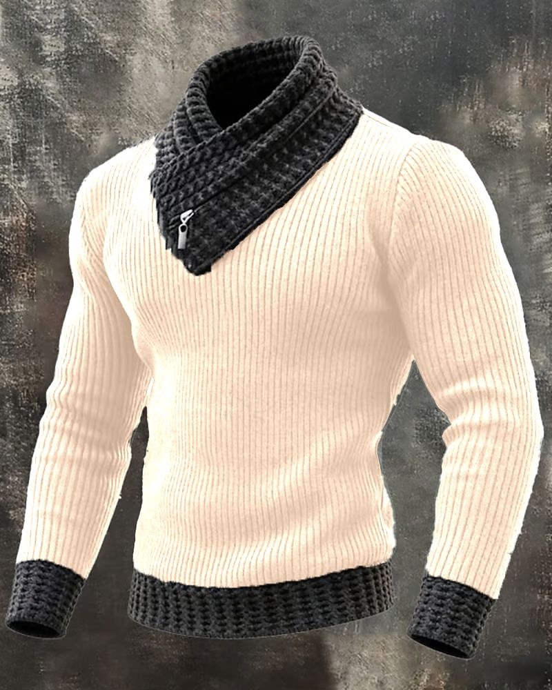 Homens Suéter Pulôver suéter Suéter de malha Estriado Tricotar Tops regulares Tricotado Côr Sólida Gola Alta Moda Roupa de rua Casual Roupa Diária Roupa Outono Outono & inverno Preto Vermelho M L XL de 2026 por $39.99 –P6