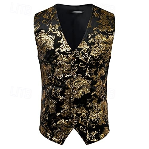Discotecă Anii 1980 Γιλέκο Fără mâneci Disc Jacquard Costume de fancy Bărbați Costum de carnaval Mascaradă Club Parada Mândriei Luna Mândriei Adulți Vestă 2026 - $50.99 –P2