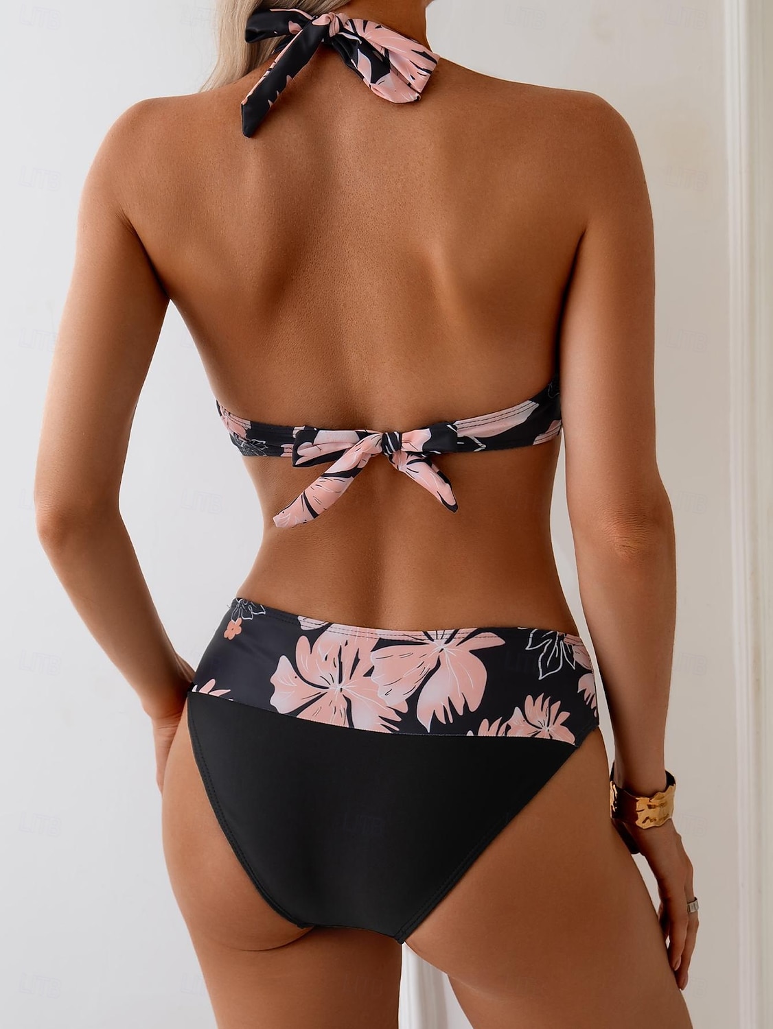 Dámské Plavky Bikiny Tankini Odvážné Plavky Úplet Volná záda Oblečení na pláž Cikánský Květinový Květiny Ponořit se Bez rukávů Plavky 2026 - $24.99 –P3