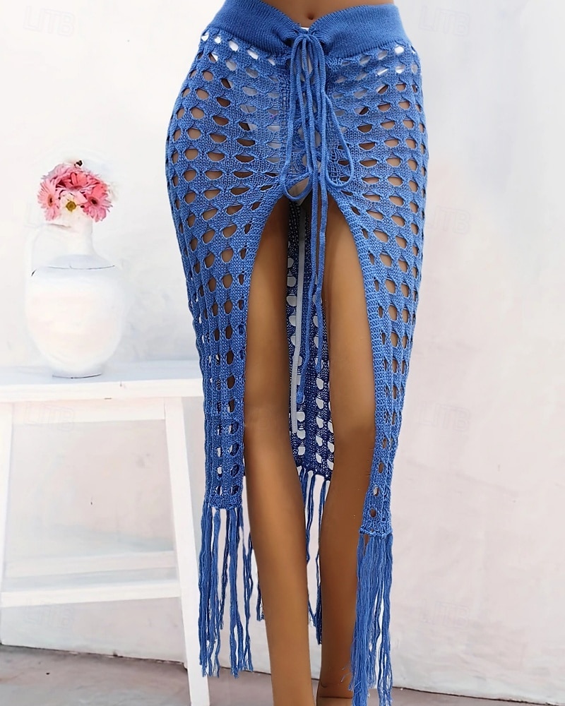 Mujer Bañadores Tapadera Vestido de Baño Falda Traje de baño Cortado Vacaciones Ropa de playa Color sólido Sin Mangas Trajes de baño 2026 - $25.99 –P6