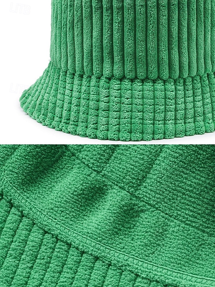 Cappello da pescatore in velluto a coste da donna, disponibile in vari colori, perfetto per il giorno di San Patrizio e per l'uso quotidiano, elegante e comodo del 2026 a $11.99 –P7