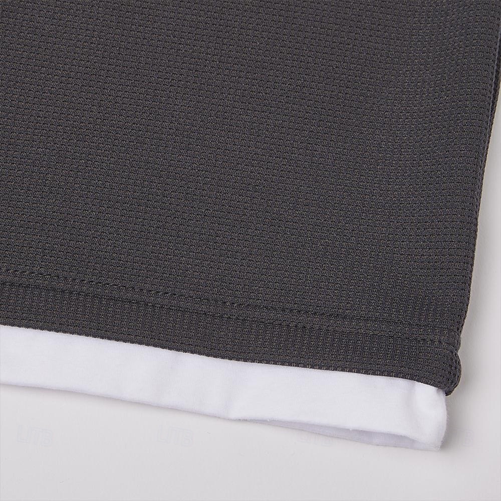 Pánské Vaflové tričko Tričko Waffle Henley košile Dlouhý rukáv Tričkový Do V Celý rok Pevná barva Tradiční a retro Na běžné nošení falešný dva kusy Ležérní Domů Venkovní Fialová Top tričko pro muže 2026 - $25.99 –P12