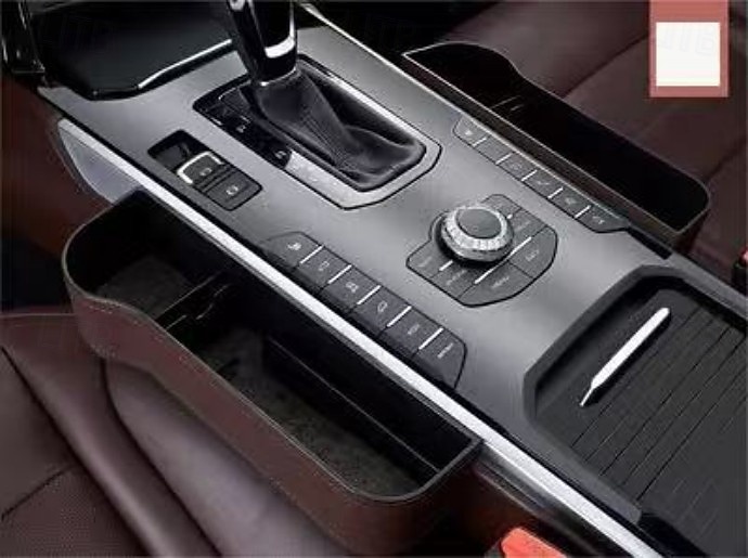 2-pack multifunktionell bilsätesorganisatör i läder, utfyllnadsorganisatör för bilsäten med mugghållare &förvaringsfack/väska – passar framsätet, rymmer telefon, glasögon, nycklar, julklappar till 2026 - $21.99 –P11