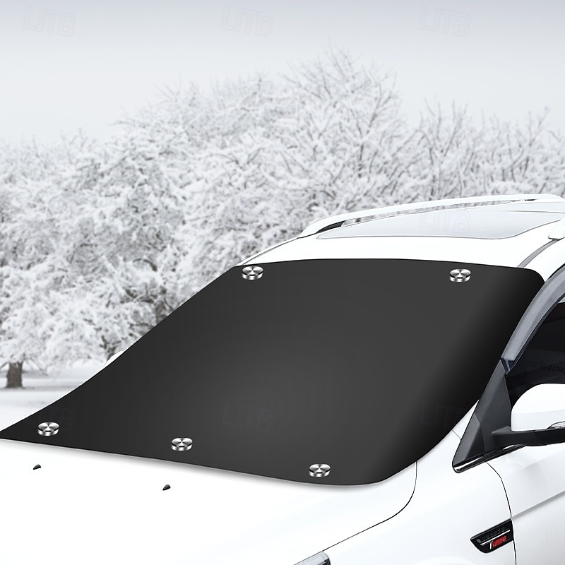Magnetische all-weather auto-voorruitafdekking met sneeuw- en zonnebescherming. &Privacybescherming - robuuste glazen schermbeschermer met magnetisch bevestigingssysteem, krasbestendig, 2026 - $16.99 –P3
