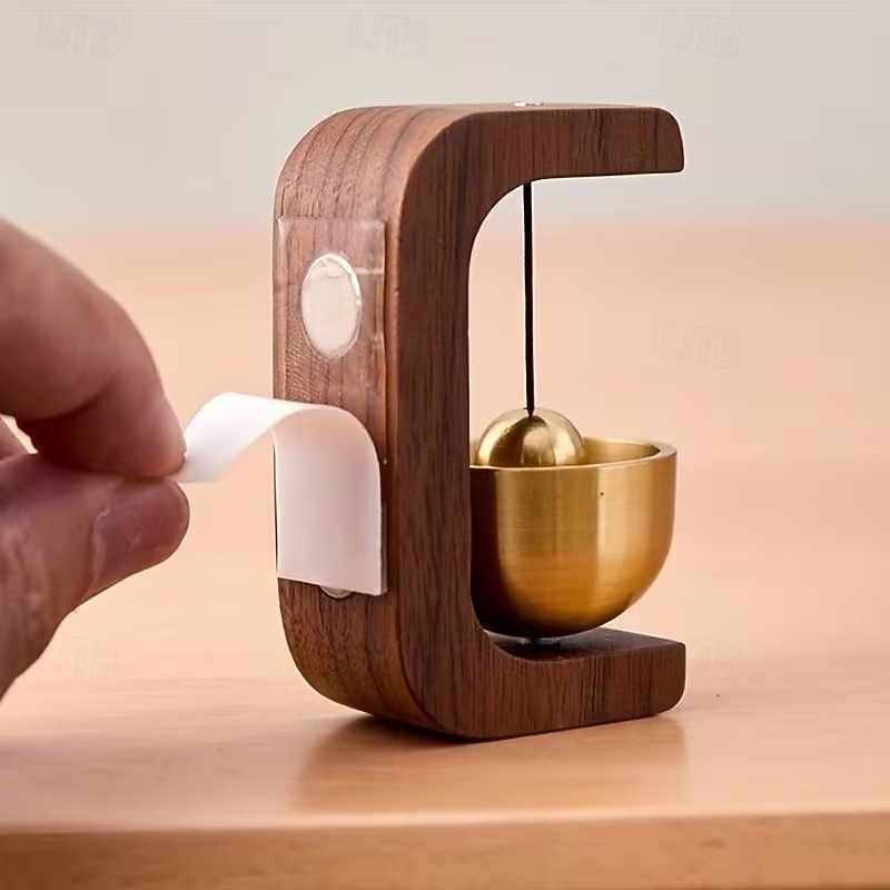 Paquete de 2 timbres magnéticos de madera maciza con ventosa para abrir puertas, alerta de entrada adhesiva inalámbrica con timbre suave para el hogar, la oficina, la tienda y las puertas para 2026 - $19.99 –P7