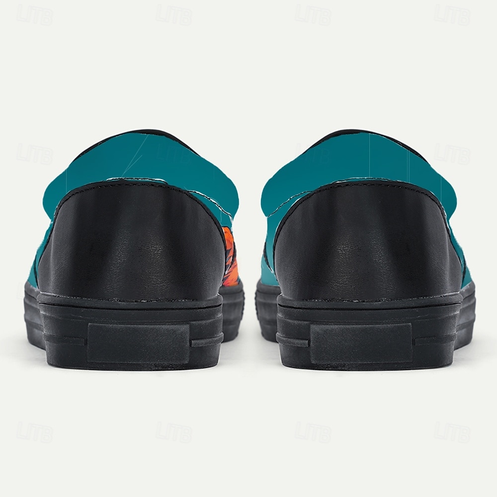 Śliskie buty na Mardi Gras dla mężczyzn z mistycznym wzorem zwierzęcym – fantazyjny design na karnawał festiwale i modny styl uliczny 2026 - $42.99 –P6